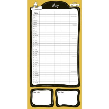 Home Organiser 2025 Square Wall Calendar 16 Months Premium New Year Planner Gift