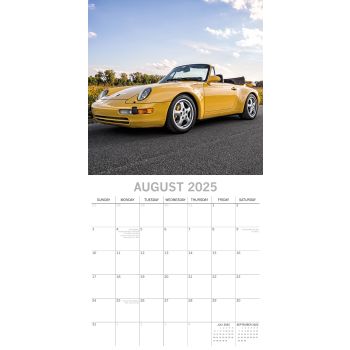 Porsche - 2025 Square Wall Calendar 16 Months Christmas New Year Planner Gift