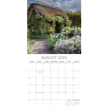 Great Gardens of England 2025 Square Wall Calendar 16Month New Year Planner Gift