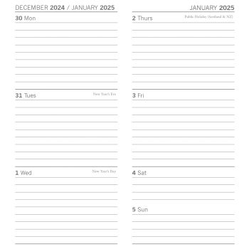 Birds - 2025 Flexi Pocket Diary Premium Planner Animal Christmas Xmas New Year