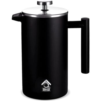 Black French Press Coffee Maker Plunger 1000ml
