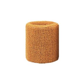 Sport Cotton Wristband Wrist Band Sweatband Sweat Training Tennis Gym Yoga - Yellow