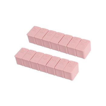2X 7 Day Weekly Pill Box Medicine Tablet Organizer Dispenser Container Case - Beige