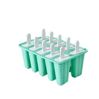 Silicone Ice Cream Mould Block Frozen Molds Icy Pole Jelly Popsicle - Green-4Grid