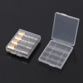8X Clear Plastic Aa Aaa Battery Box Storage Case Cover Batteries Holder