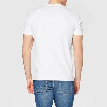 Heavy Cotton Short Sleeve T Shirt Plain Basic Tee Mens Top Dark Blue Size Large - 4XL