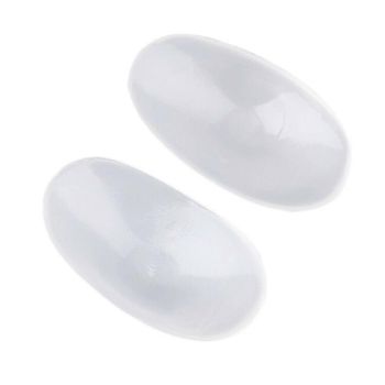 2Pcs Soft Anti-Slip Invisible Shoulder Pads Naturally Increased Silicone /Sponge - Clear (Silisone)