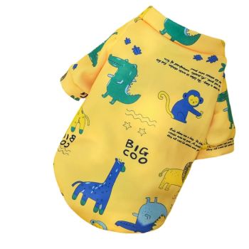 S Size Cute Pet Dog Warm Jumper Sweater Clothes Cat Knitwear Knitted Coats Winter - Yellow Shiba Inu