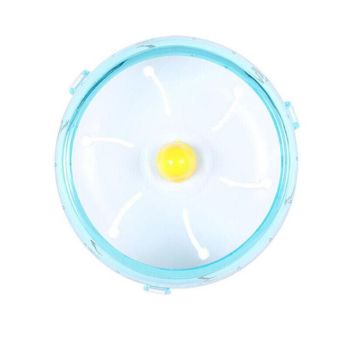 Blue Hamster Guinea Pig Running Disc Cage Accessories Running Round Wheel Pet Toys - 17.5CM