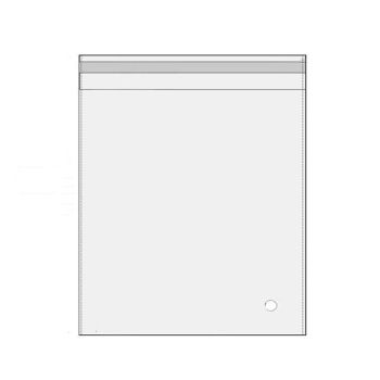 Multi-size Clear Self-Seal Cellophane Bags - Bulk Adhesive Opp - 9*13+3