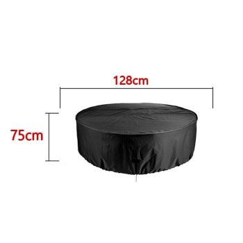 Outdoor Furniture Round 1.28M/1.85M/2.3M Cover Waterproof Garden Table Shelter - 185*110cm
