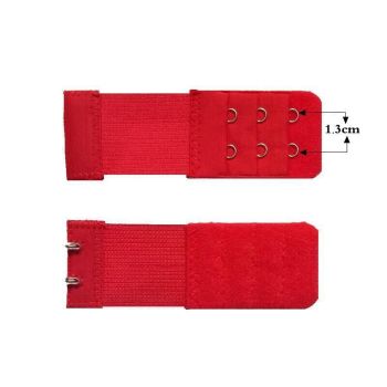 2 Hooks Underwear Extension Bra Buckle Bra Extender Hook Brassiere Strap - Red