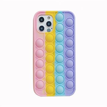 Rainbow Pop Fidget Toys Push It Bubble Phone Case For iPhone 7 8 Plus X XR 11 12 Pro Max - iPhone 11