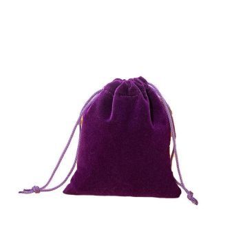 50X Small Velvet Cloth Drawstring Bags Gift Bag Jewelry Ring Pouch Earring Favor 9x12 - Black