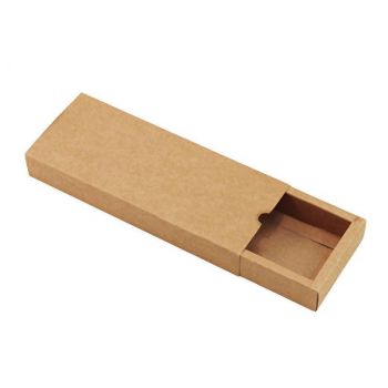 100PCS DIY Paper Box Drawer Type Jewelry Packing Box Tea Gift Cosmetics Kraft - 22*16*4.4cm