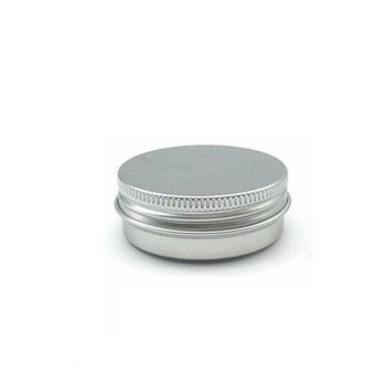 50Pcs Durable Silver Aluminum Cosmetic Pot Lip Balm Jar Containers Empty Tin - 10ML