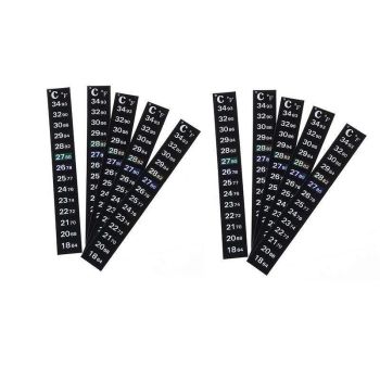UPTO 10x Aquarium Thermometer Fish Tank Sticker Temperature Strip Dual Scale HOT - 1PC