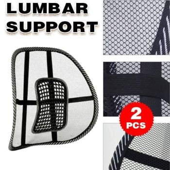 2PCS Mesh Lumbar Support Cushion for Office Home and Vehicle Seats