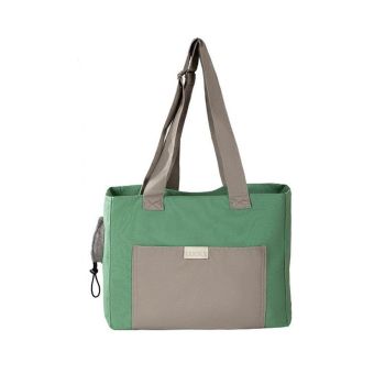 Portable Breathable Adjustable Crossbody Pet Carrier Bag Large Capacity for Pet - Green