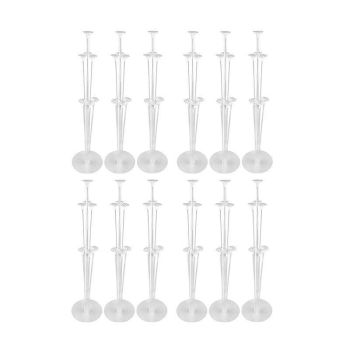 3/6/12 Set 70 Cm Balloon Column Set Upright Base Stand Holder Wedding Party Deco - 3Sets