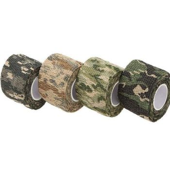4 Roll Tape Army Camo Wrap Rifle Gun Shooting Hunting Camouflage Stealth Webbing - Jungle Camouflage