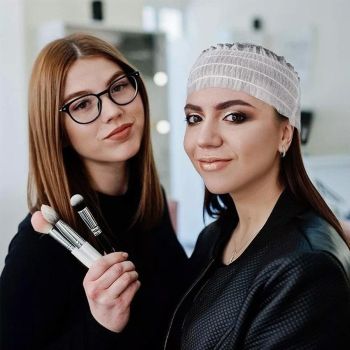 100 Beauty Salon Care Non-woven Hair Band White Edge Band Disposable Hair Net