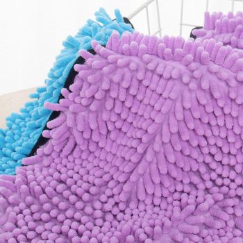 Quick Drying Pet Bath Towel Fast Absorbent Dog Cat Cleaning Towel for Grooming - Coffee