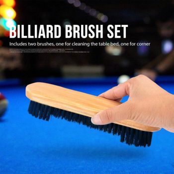 2PCS Brush Rail Brush Set Billiard Table Cleaning Kit Pool Table Corner Brush