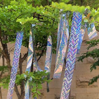 Bird Repellent Laser Reflective Tape Garden Birds Deterrent Double-Side Tapes