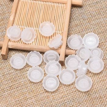 100X Eyelashes Glue Holder Blossom Cup Ring Eyelash Extension Adhesive Stand