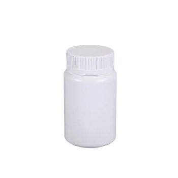 100pcs White Plastic Capsule Bottle Small Medicine Granule Packaging Container - 50ml