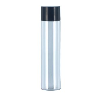 50/100/150ml Plastic Toner Lotion Bottles Refillable Travel Cosmetic Containers - Black Lid + Transparent Bottle - 150ml