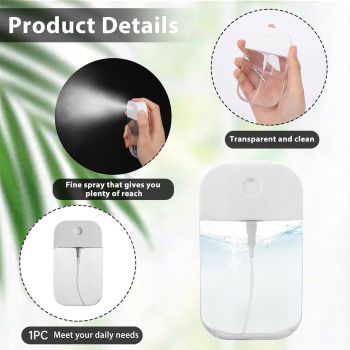1pc Portable Card Spray Bottle Refillable Travel Watering Can for Skincare
