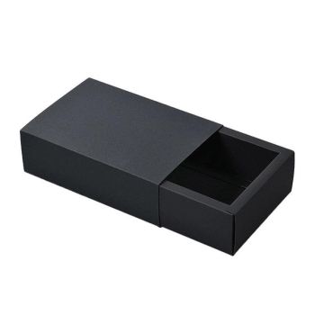 25X Black Kraft Paper Drawer Jewelry Package Necklace Bracelet Gift Package box - 12*12*5-25pcs