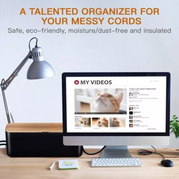 Large Cable Wire Storage Box Case Cord Management Socket Tidy Organizer