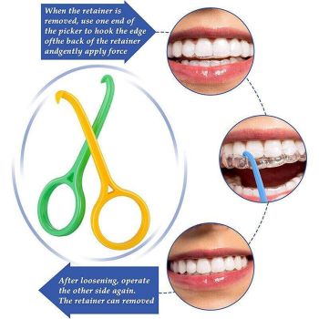 5PCS Aligner Remover Tool Hook Kit for Invisible Braces and Retainer Handling