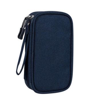Electronic Accessories Cable Bag Organizer Travel Pouch Storage Cases Charger - Grey