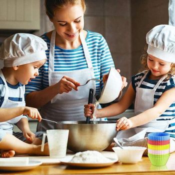 20x Round Cup Cake Baking Mould Silicone Muffin Cups DIY