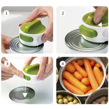 Can Opener Set 2pcs Manual Bottle Opener Stainless Steel Kitchen Tool for Home