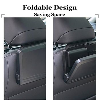 Foldable Back Seat Tray Table Multifunctional Car Organizer with Drink and Laptop Holder