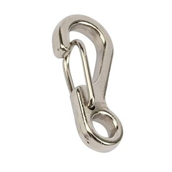 10X Mini Alloy Carabiner Keychain Durable Snap Spring Clip Hook - Gun Grey