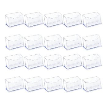 10 X Clear PMMA Business Card Holders for Desktop Display - 10PCS