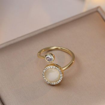 Cat Eye Bracelet Ring Set Fashion Jewellery Women Adjustable Accessories - Bracelet