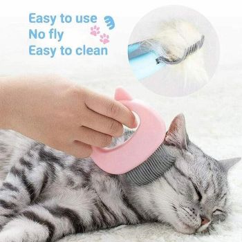 Pet Grooming Massage Comb Cat Dog Hair Removal Brush Detangler Massager Tool - Green