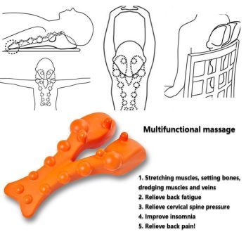 Orthopedic Lumbar Pillow Acupressure Massage Cushion for Back Neck Pain Relief