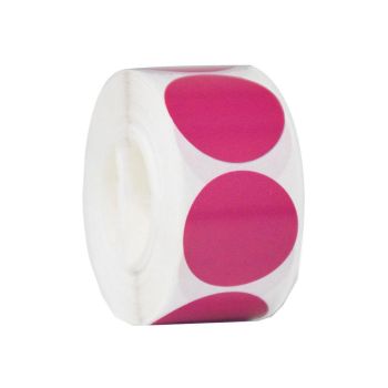 8 Rolls Colored Polka Dot Labels Round Seal Stickers Marking Round Sticker Set - Yellow