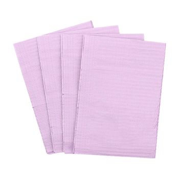 125PCS Disposable Waterproof Tattoo Cleaning Pad Dental Table Cover Film Mat - Purple
