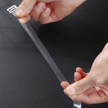 3 PAIRS/ LOT Clear Bra Straps Transparent Metal Buckle Invisible Adjustable