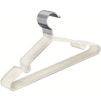 Clothes Hangers 10 Pack Anti Slip Plastic Hanger Clothes Rack Organizer - Grey