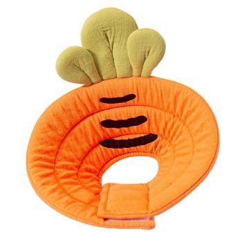 Elizabeth Circle Cat Sterilization Collar Anti-Licking Pet Scarf for Cat and Dog - Orange Carrot-S